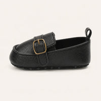 Chausson Mocassin Bébé En Cuir PU Premiers Pas - vue de côté