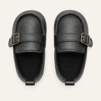 Chausson Mocassin Bébé En Cuir PU Premiers Pas - vue du dessus