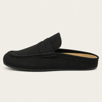 Chaussons Style Mocassin en Suédine - vue de côté