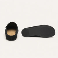 Chaussons Style Mocassin en Suédine - vue de la semelle