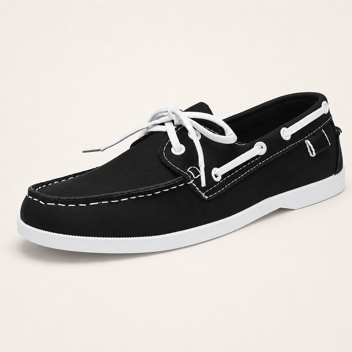 Mocassin Bateau Pour Homme En Similicuir - vue 3/4