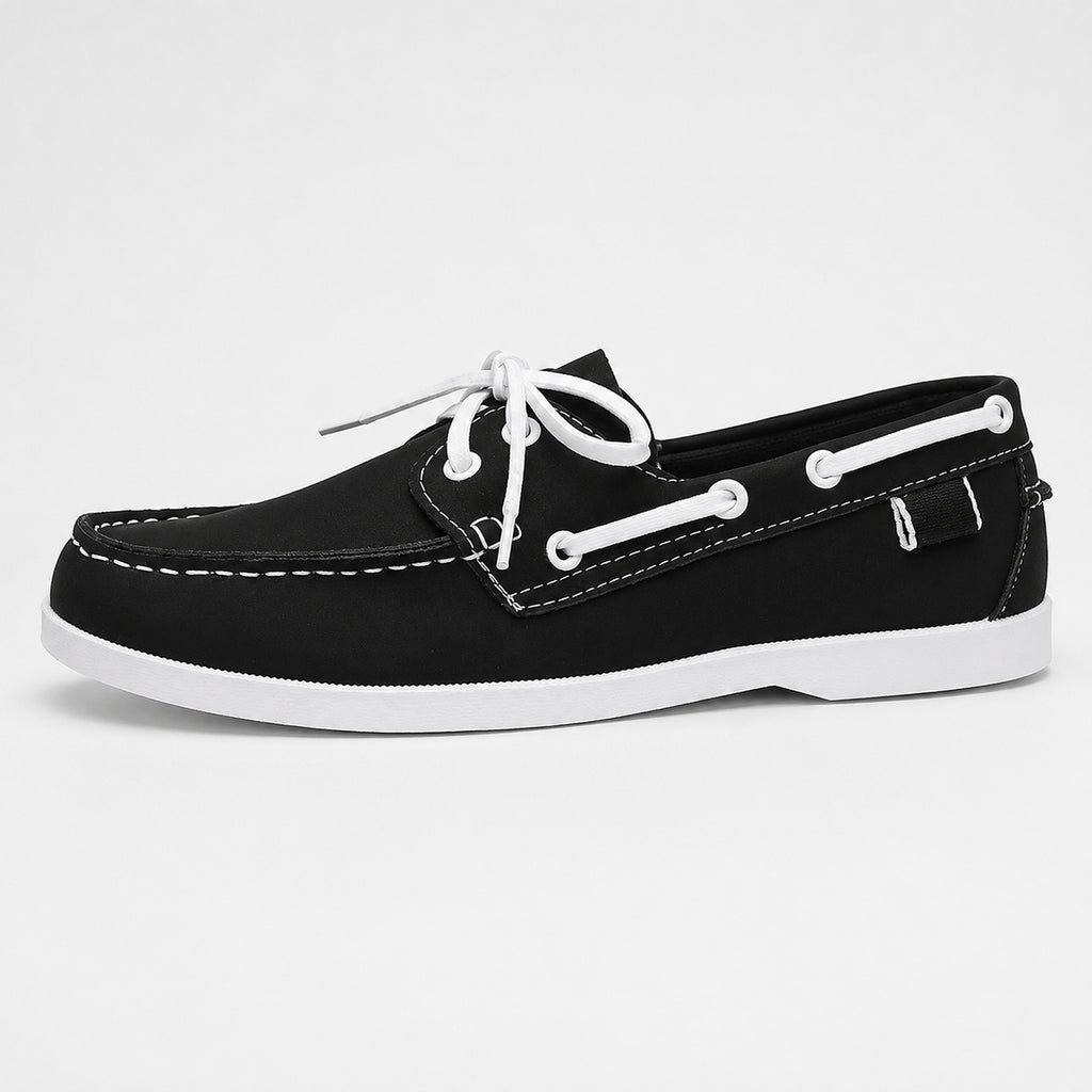 Mocassin Bateau Pour Homme En Similicuir - vue de côté