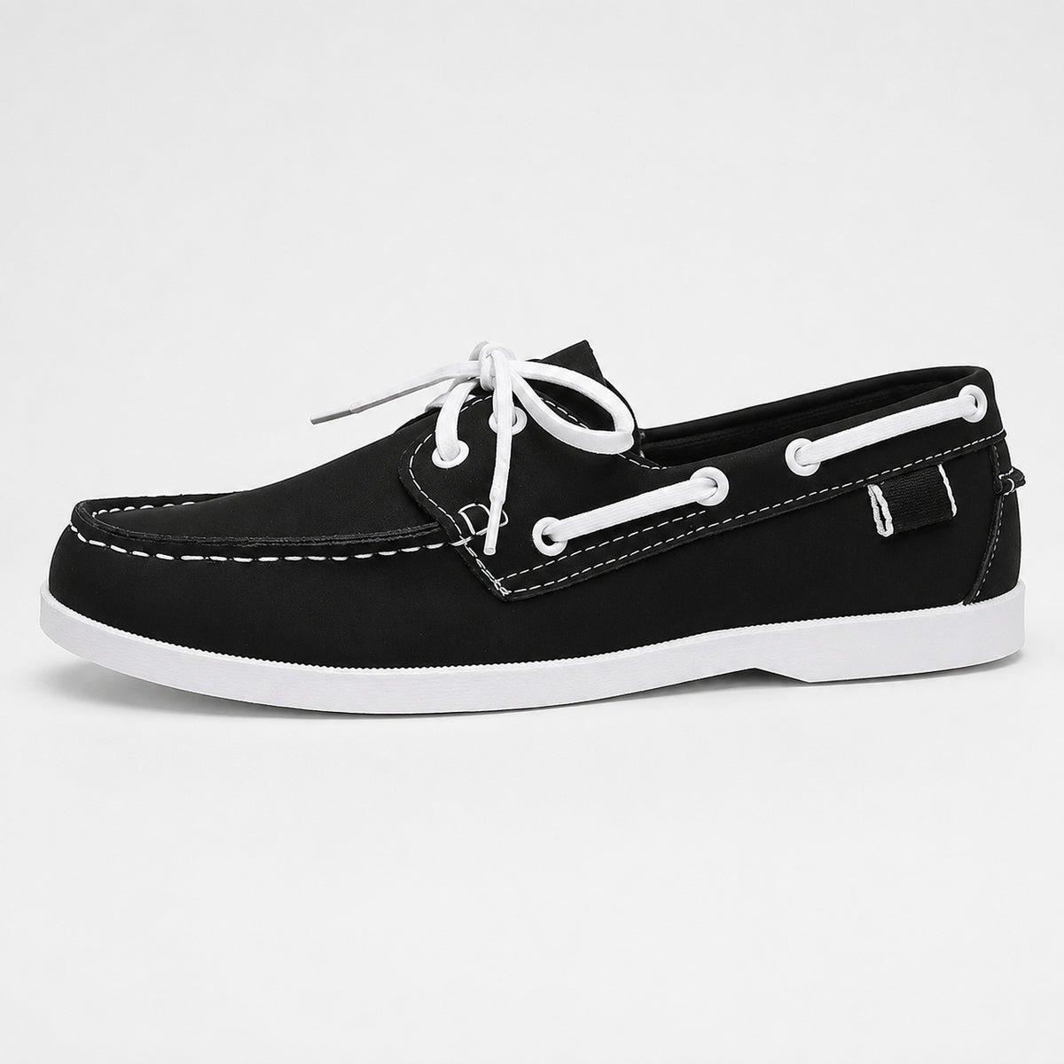 Mocassin Bateau Pour Homme En Similicuir - vue de côté