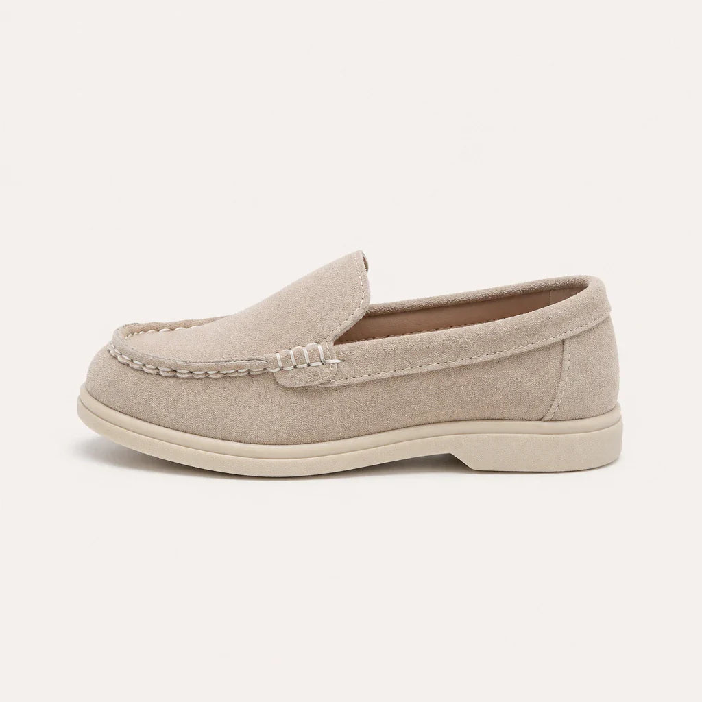 Mocassin Beige Enfant - vue de côté