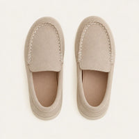 Mocassin Beige Enfant - vue du dessus