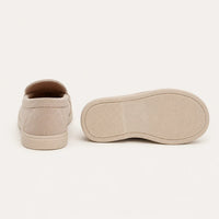 Mocassin Beige Enfant - vue de la semelle