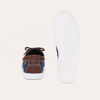 Mocassin Bleu Pour Homme Bateau Simili-Cuir - vue de la semelle