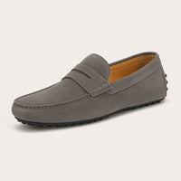Mocassin En Daim Homme Gris - vue 3/4