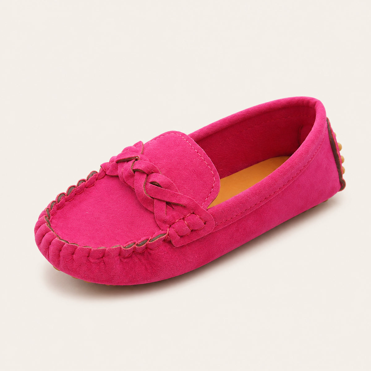 Mocassin Enfant En Daim - vue 3/4
