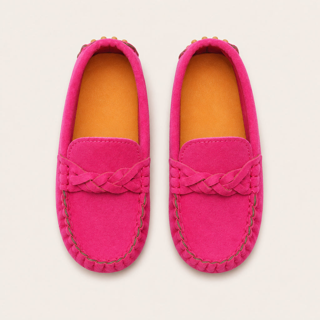 Mocassin Enfant En Daim - vue du dessus