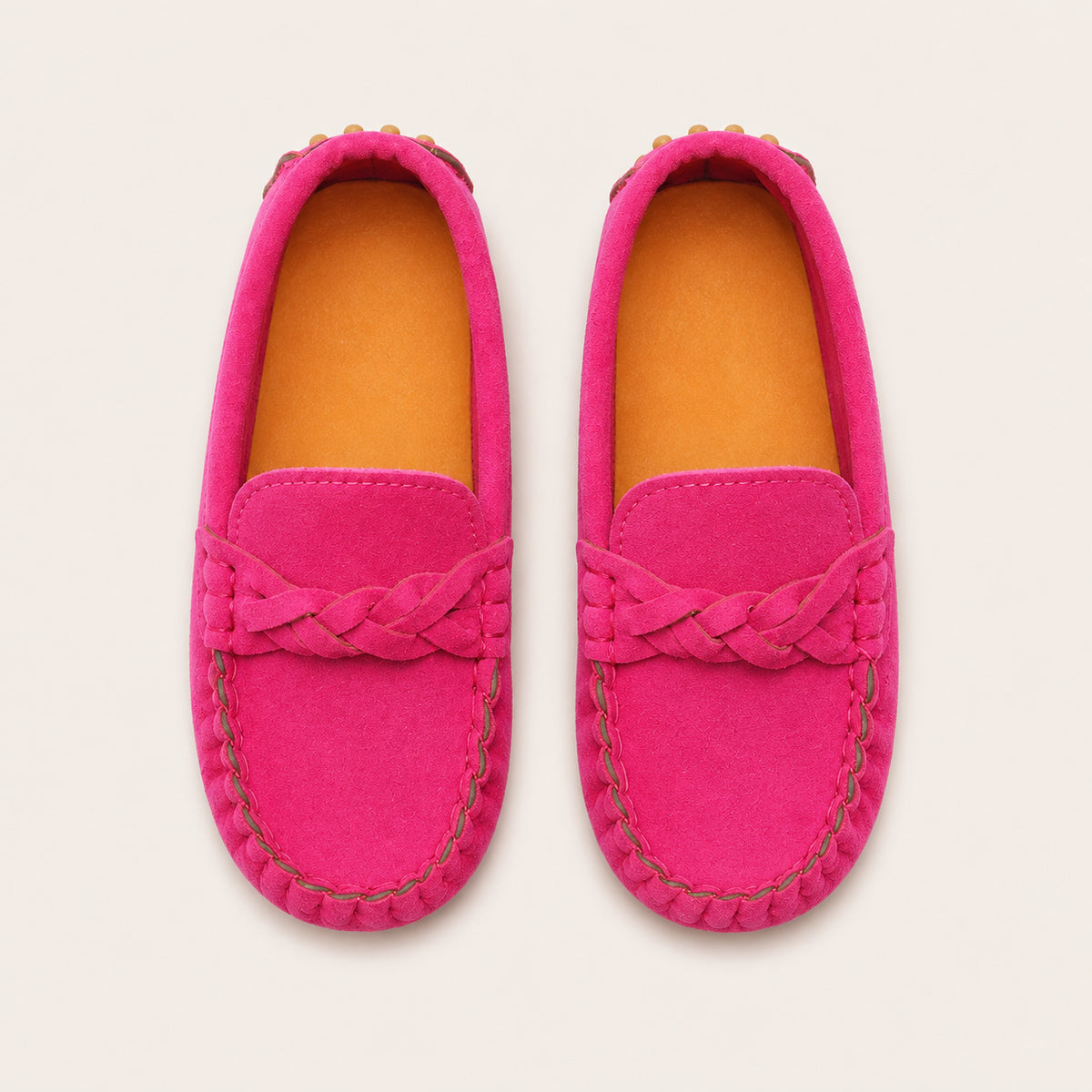 Mocassin Enfant En Daim - vue du dessus