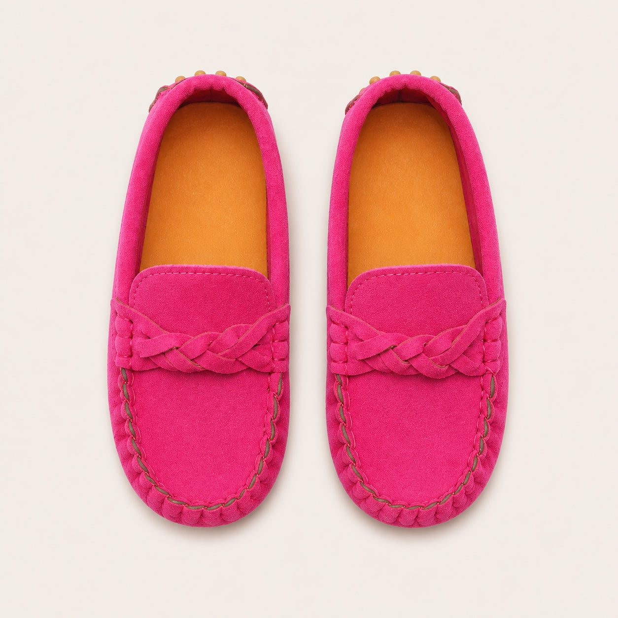 Mocassin Enfant En Daim - vue du dessus