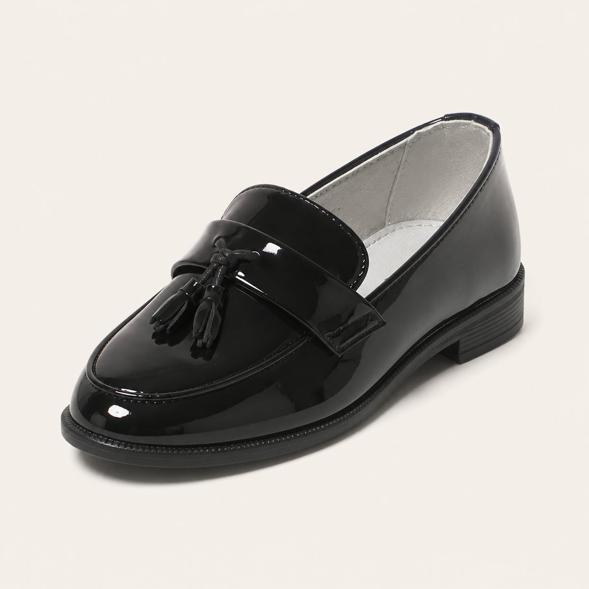 Mocassin Enfant Simili-Cuir Verni De Cérémonie - vue 3/4