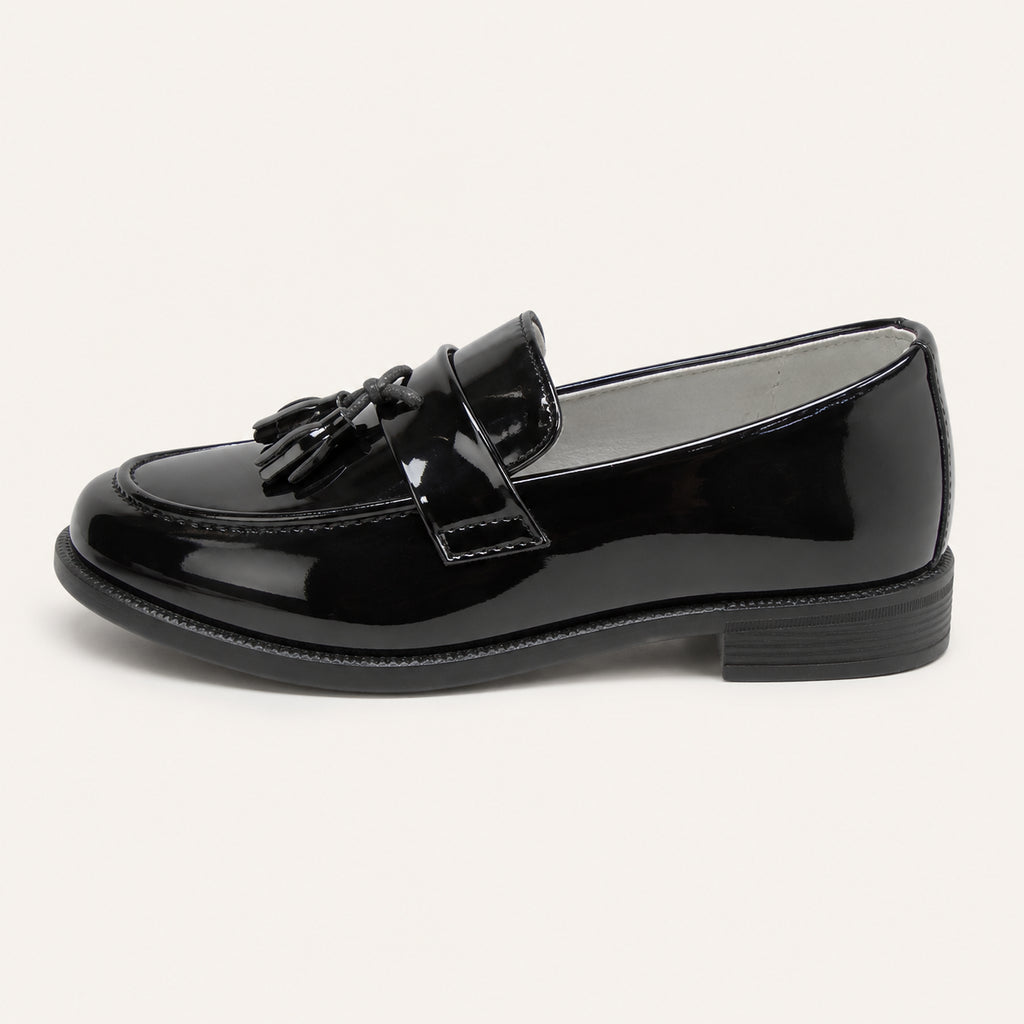 Mocassin Enfant Simili-Cuir Verni De Cérémonie - vue de côté