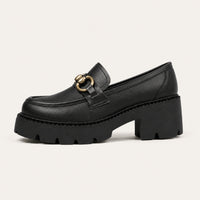 Mocassin Femme À Plateforme Talon Épais - vue de côté