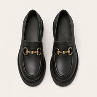Mocassin Femme À Plateforme Talon Épais - vue du dessus