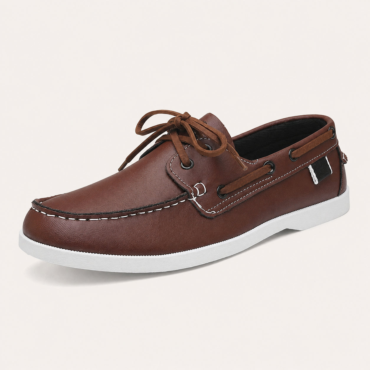 Mocassin Homme Bateau Marron - vue 3/4