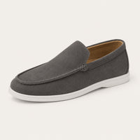 Mocassin Homme Gris Suède - vue 3/4