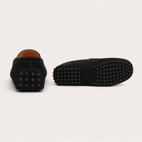 Mocassin Homme Noir Daim - vue de la semelle