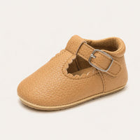 Mocassin Orthopédique Pour Bébé En Cuir Véritable Marron - vue 3/4