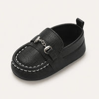 Mocassins Bébé En Similicuir À Boucle - vue 3/4