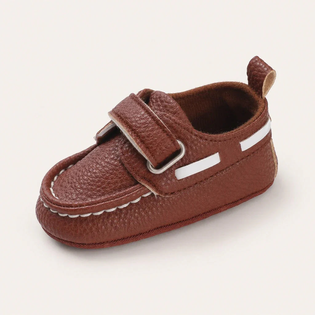 Mocassins Bébé Premiers Pas Marron - vue 3/4