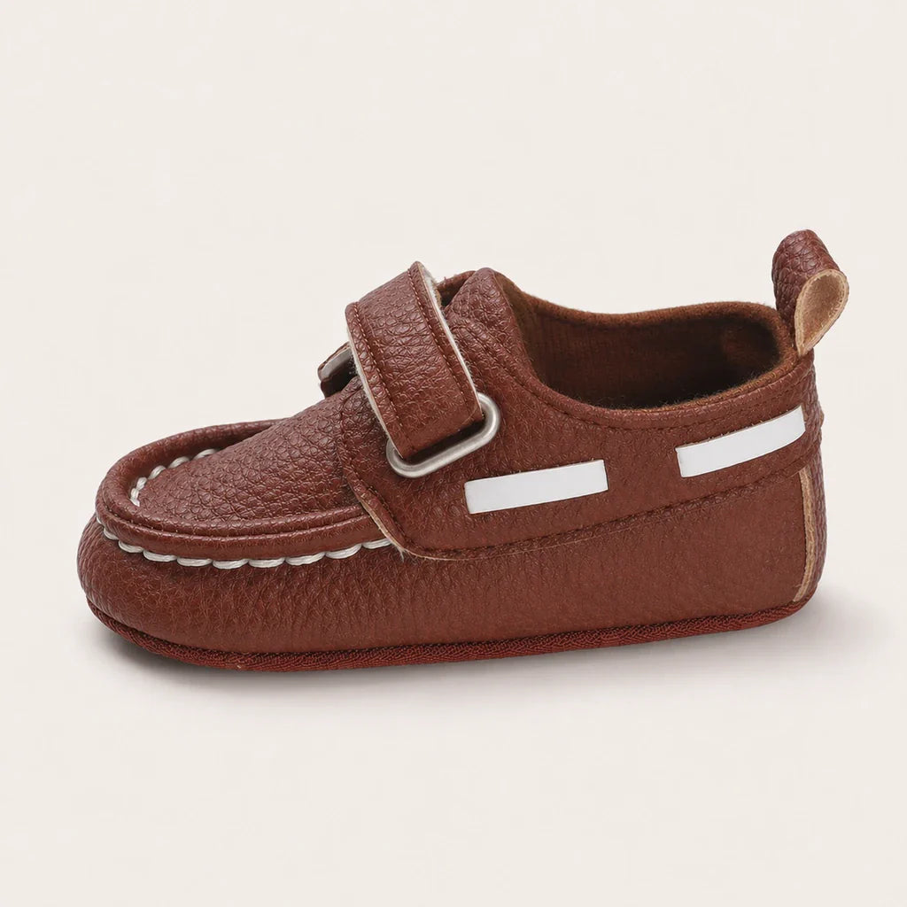 Mocassins Bébé Premiers Pas Marron - vue de côté