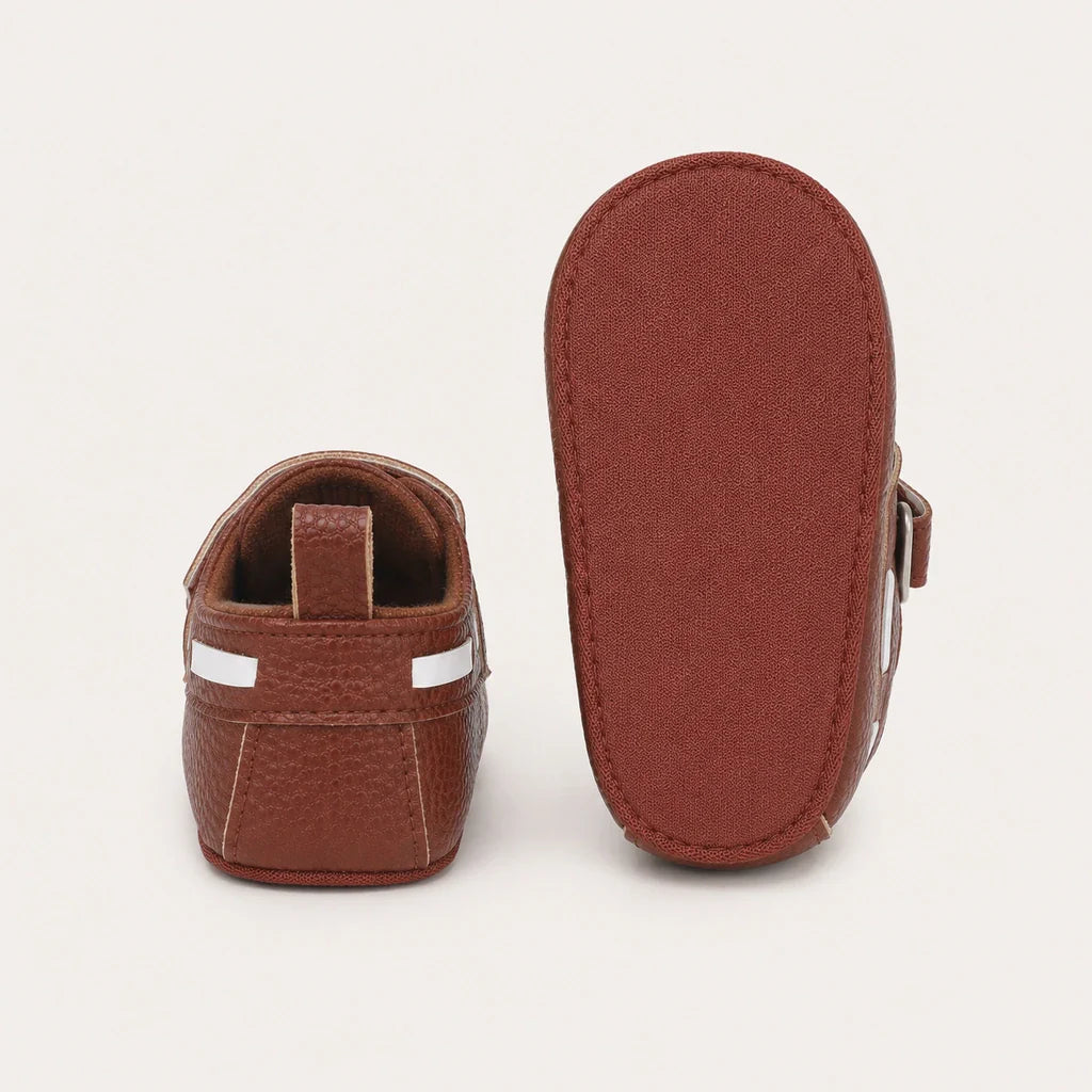 Mocassins Bébé Premiers Pas Marron - vue de la semelle