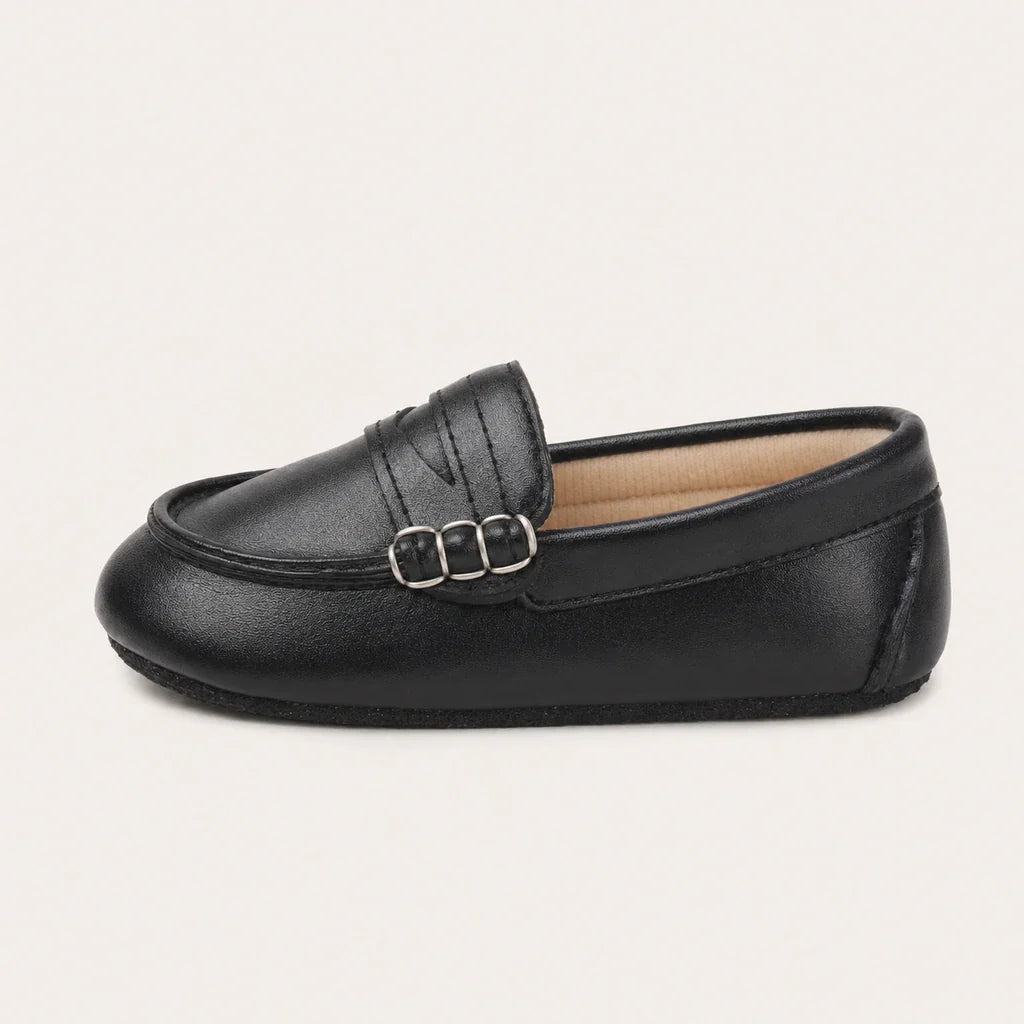 Mocassins Bébé Printemps En Simili-Cuir - vue de côté