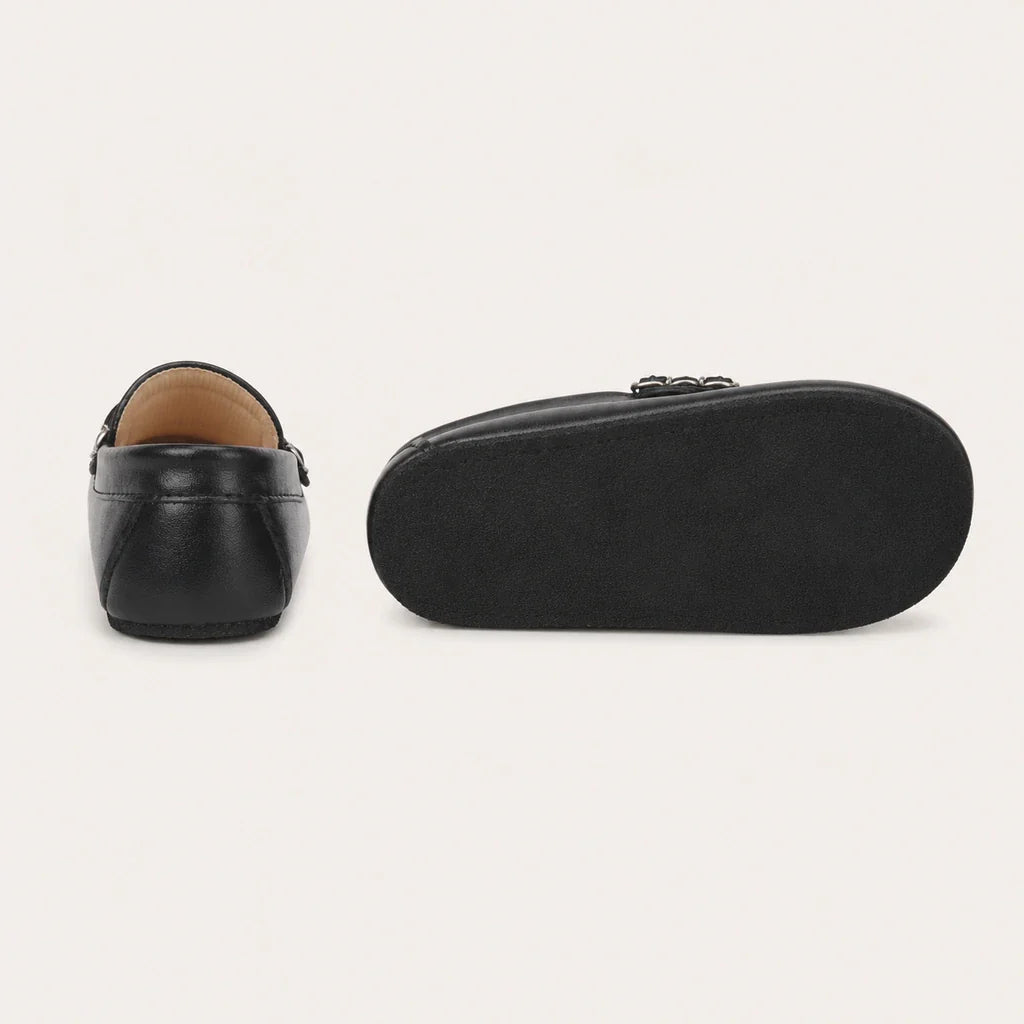 Mocassins Bébé Printemps En Simili-Cuir - vue de la semelle