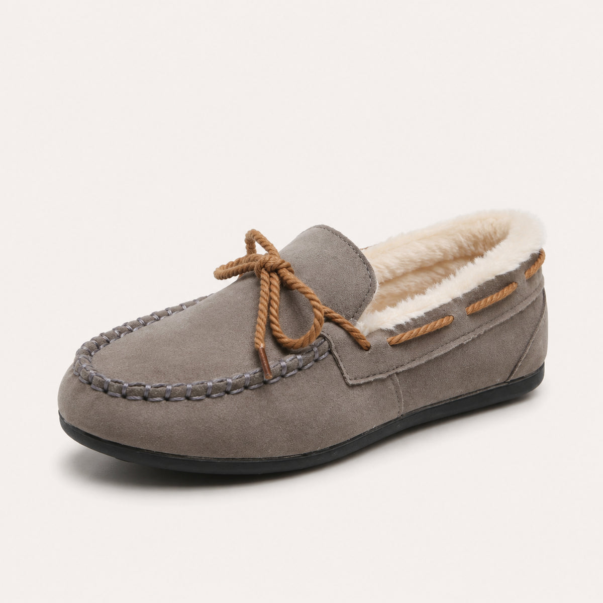 Mocassins D'Hiver Fourrés - vue 3/4