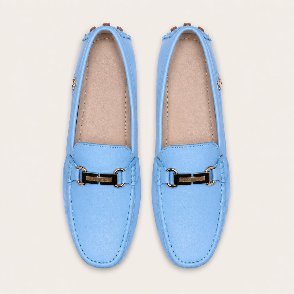 Mocassins De Conduite Pour Homme En Simili-Cuir - vue du dessus
