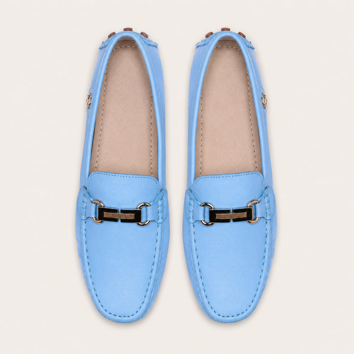 Mocassins De Conduite Pour Homme En Simili-Cuir - vue du dessus