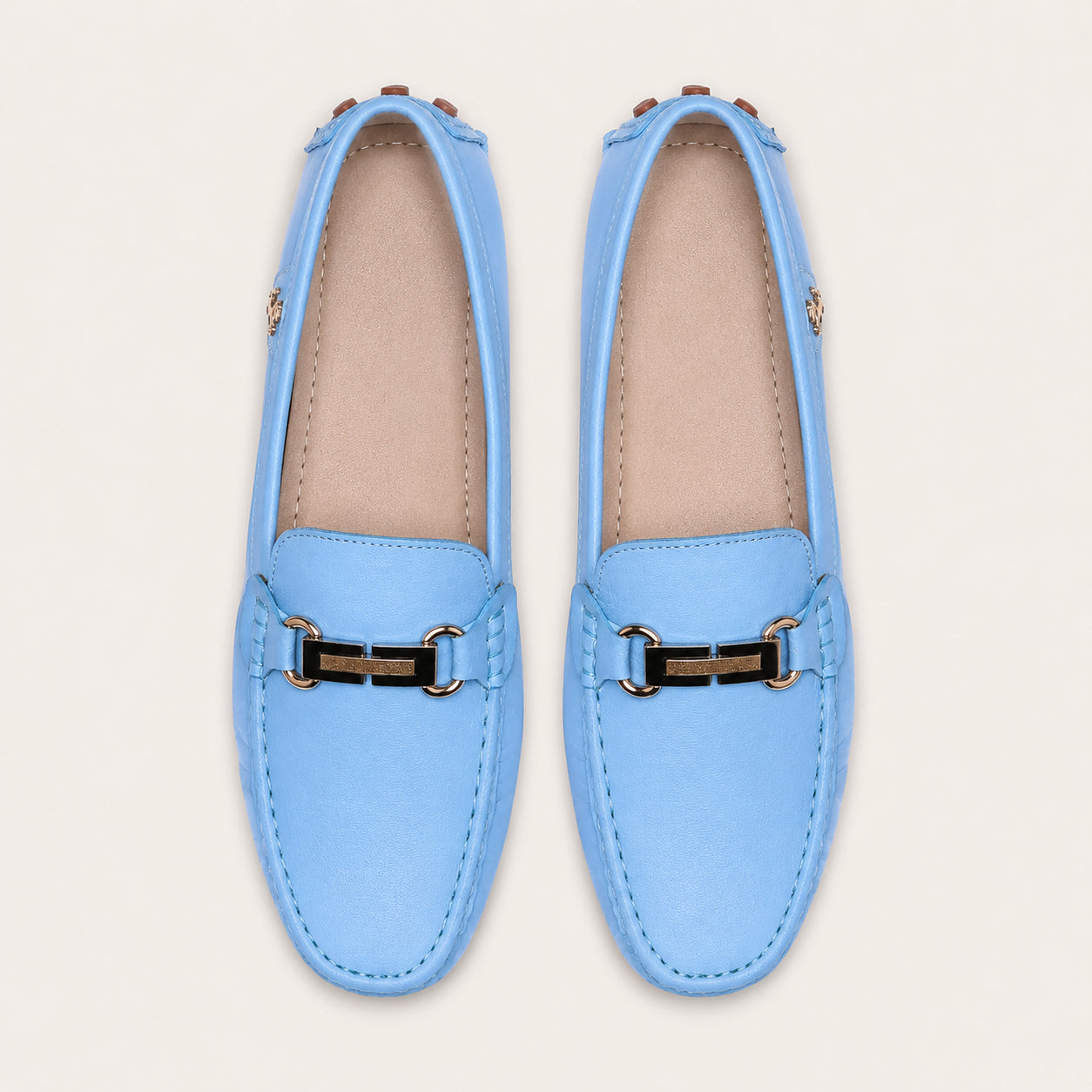 Mocassins De Conduite Pour Homme En Simili-Cuir - vue du dessus