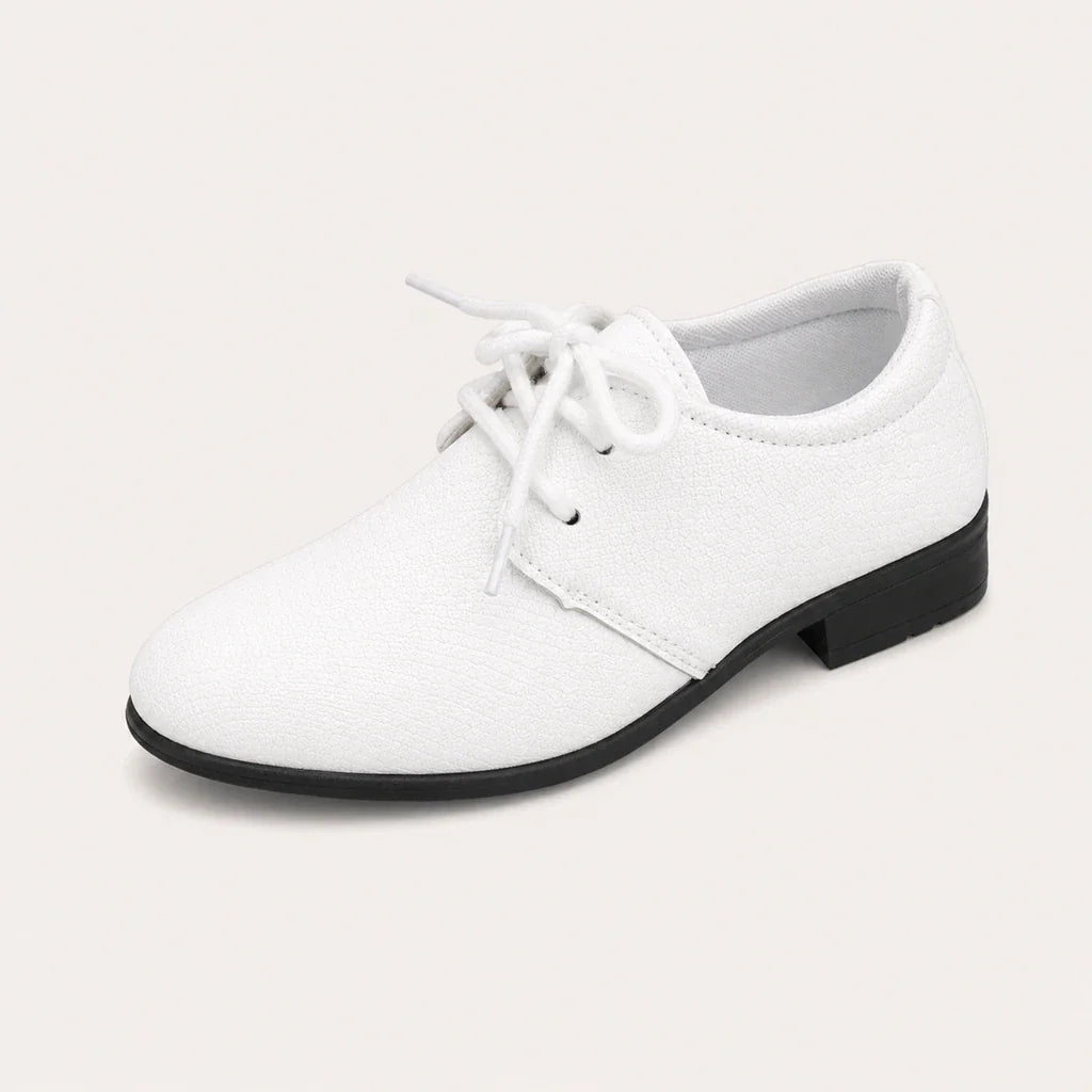 Mocassins de Mariage pour Garçons Blanc - vue 3/4
