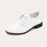 Mocassins de Mariage pour Garçons Blanc - vue 3/4