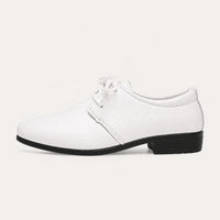Mocassins de Mariage pour Garçons Blanc - vue de côté