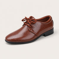 Mocassins de Mariage pour Garçons Marron - vue 3/4