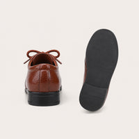 Mocassins de Mariage pour Garçons Marron - vue de la semelle