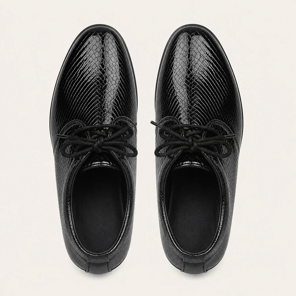 Mocassins de Mariage pour Garçons Noir - vue du dessus