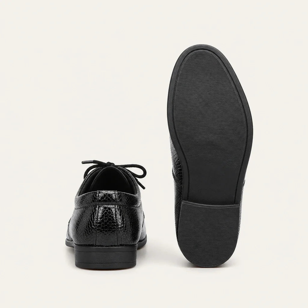 Mocassins de Mariage pour Garçons Noir - vue de la semelle