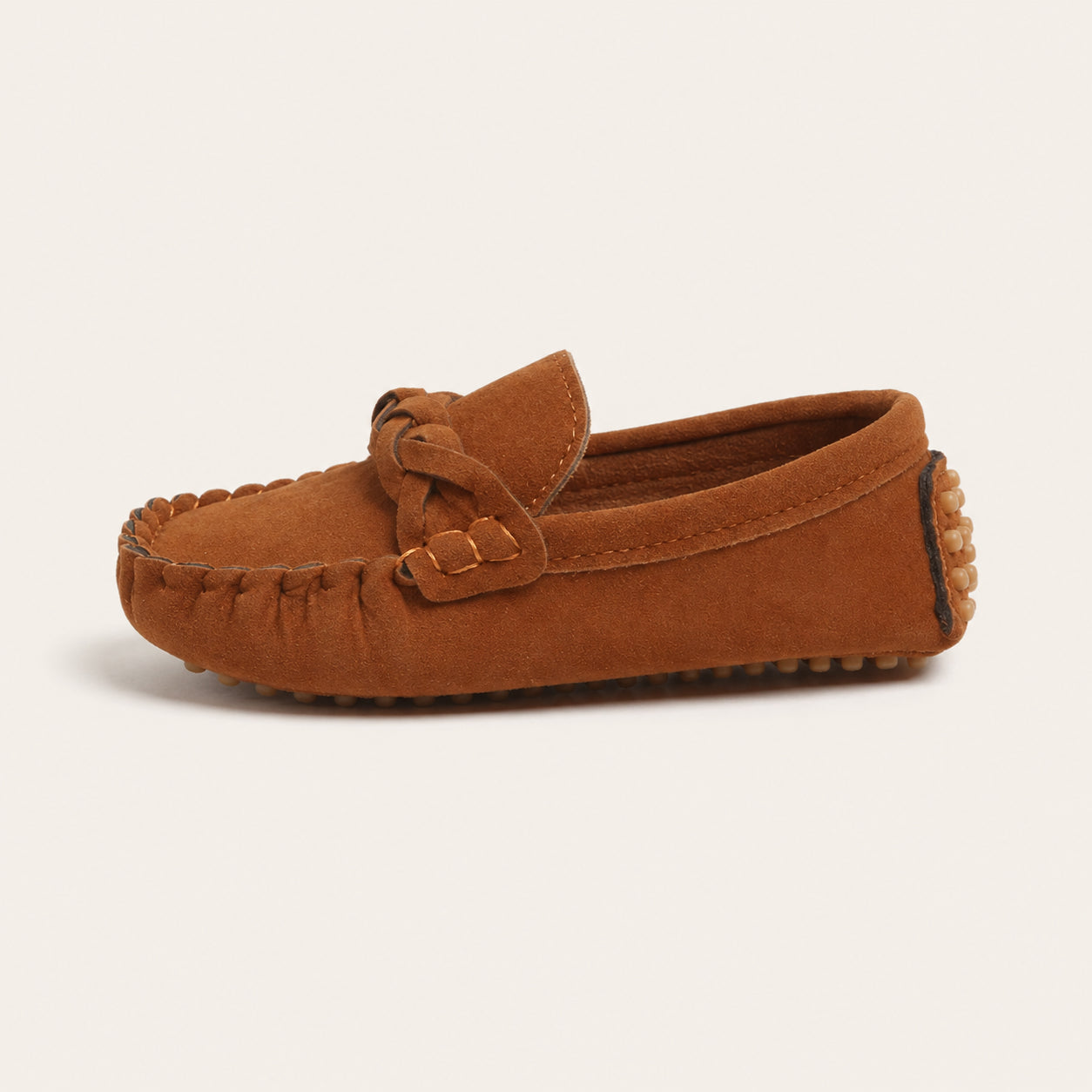 Mocassins Enfant Toutes Saisons Marron - vue de côté