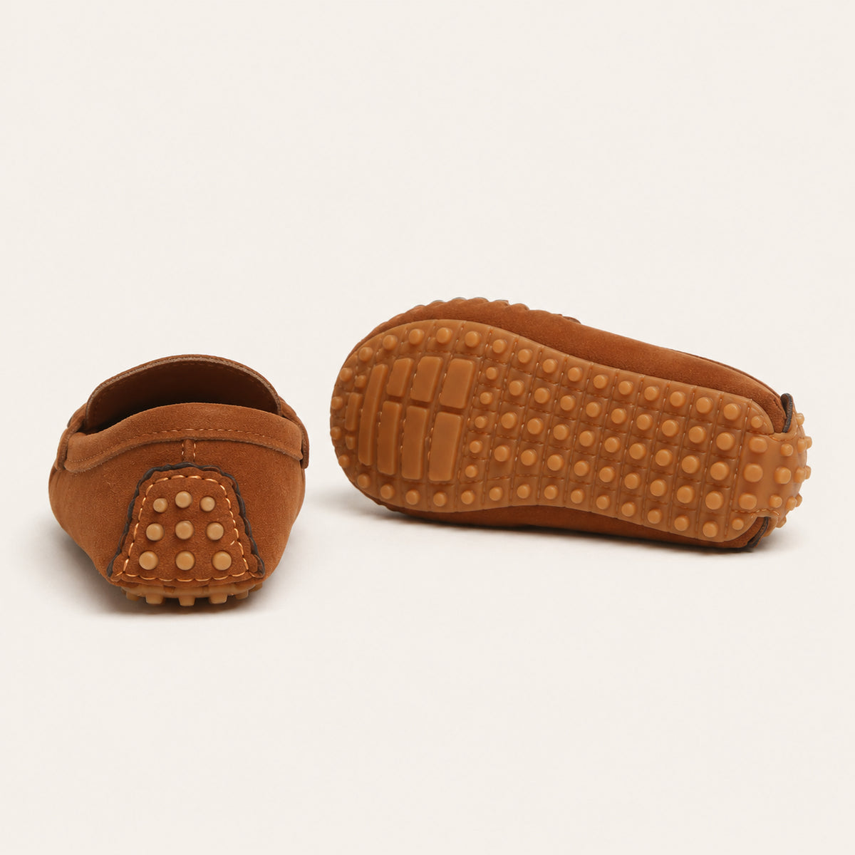 Mocassins Enfant Toutes Saisons Marron - vue de la semelle