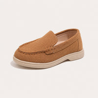Mocassins enfants suède antidérapants - vue 3/4