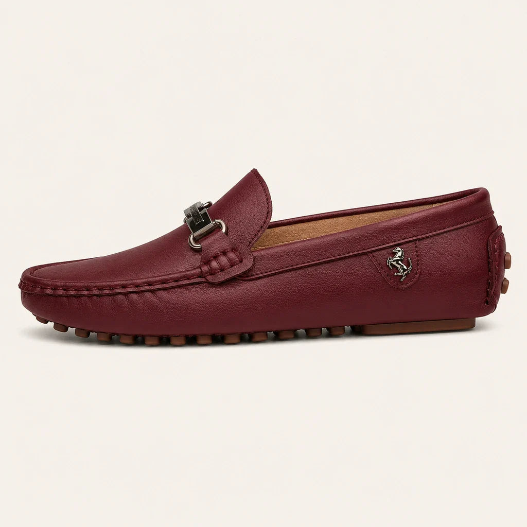 Mocassins Homme Bordeaux - vue de côté