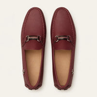 Mocassins Homme Bordeaux - vue du dessus