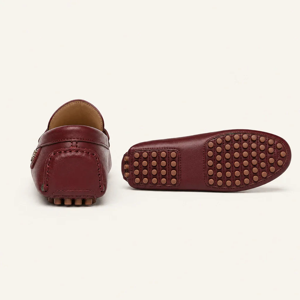 Mocassins Homme Bordeaux - vue de la semelle