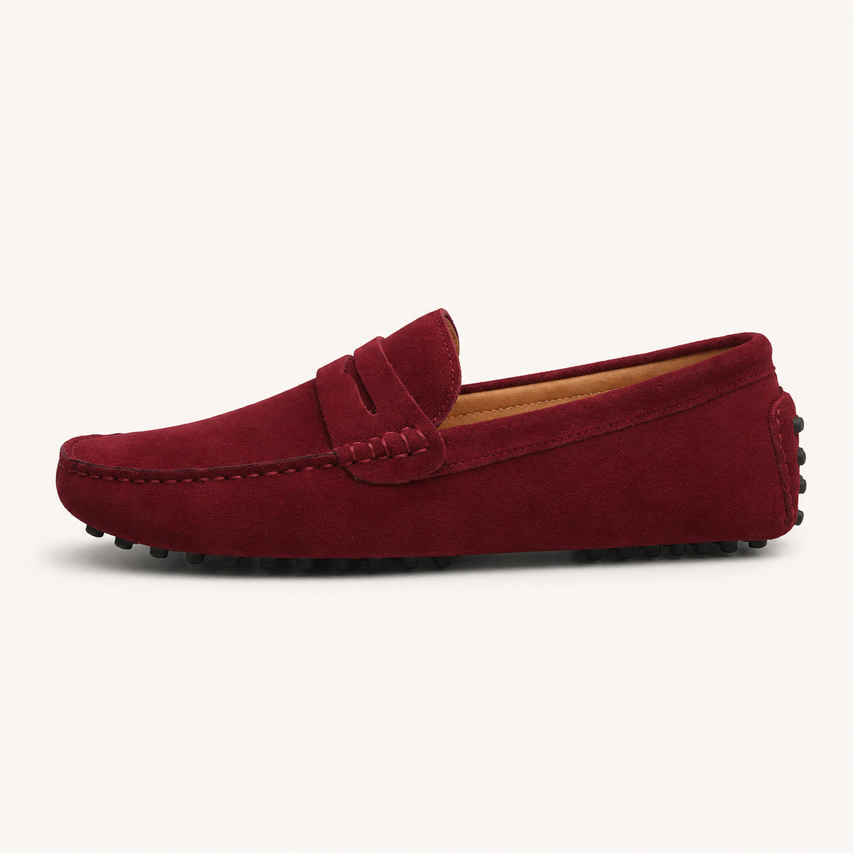 Mocassins Homme Cuir Suédé - vue de côté