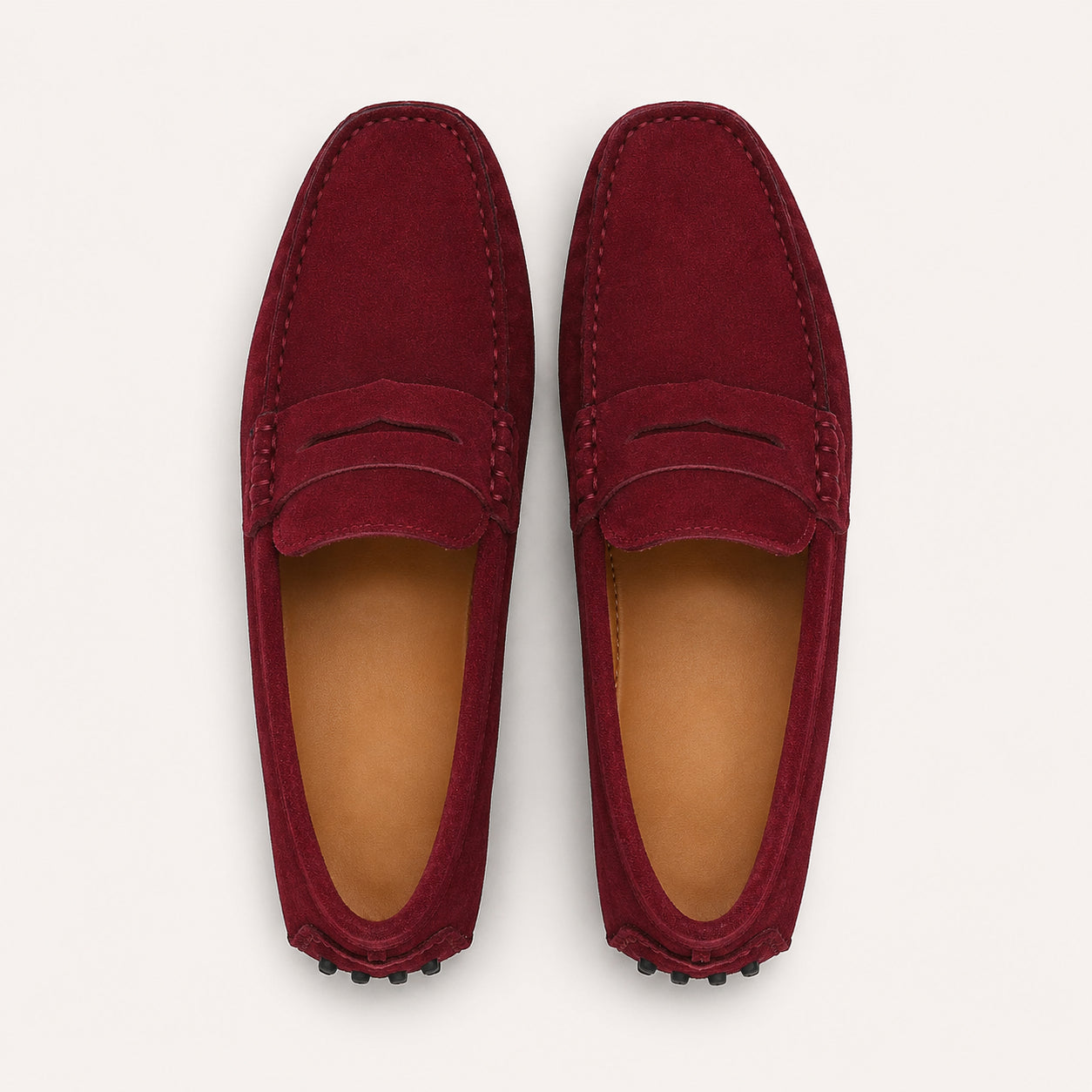 Mocassins Homme Cuir Suédé - vue du dessus