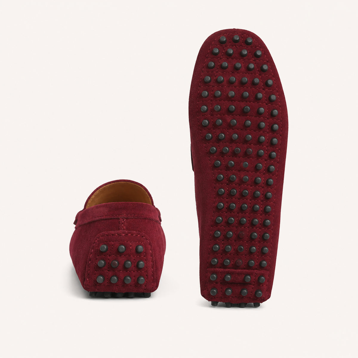 Mocassins Homme Cuir Suédé - vue de la semelle